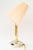 1920s Art Deco Alpaca/Brass Table Lamp with Fabric Shade Vienna, Austria, 1920s For Sale - Image 5 of 18