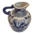 Vintage Chinese Blue and White Porcelain Pitcher With Crackle Glaze For Sale