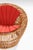 Wood Easy Chair in Cane, Fabric and Rattan by Franco Albini, 1950s For Sale - Image 7 of 8