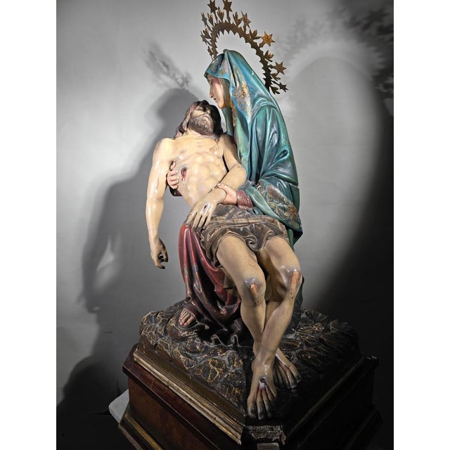 19th Century Sculpture The Pieta, 1800s For Sale - Image 15 of 18