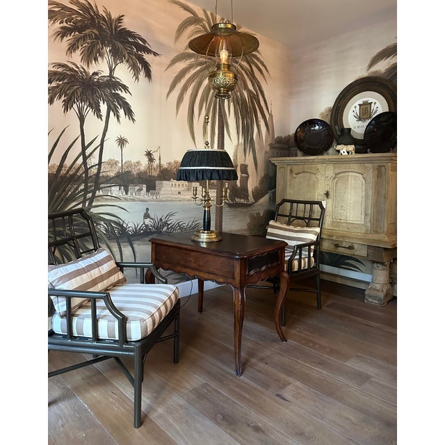 French Provincial Hand-Carved Bleached Oak Bar or Curiosity Cabinet For Sale - Image 9 of 10