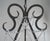 Mid 20th Century Mid 20th Century Six-Light Rock Crystal Wrought Iron Chandelier For Sale - Image 5 of 10