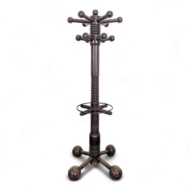 Coat Rack in Oak by Charles Dudouyt For Sale - Image 6 of 6
