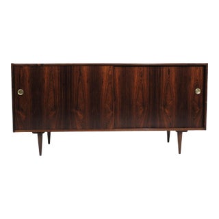 Mid 20th Century Preben Sorensen Danish Rosewood Credenza For Sale