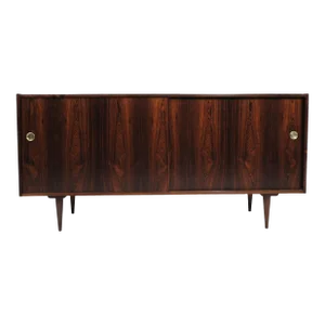 Mid 20th Century Preben Sorensen Danish Rosewood Credenza