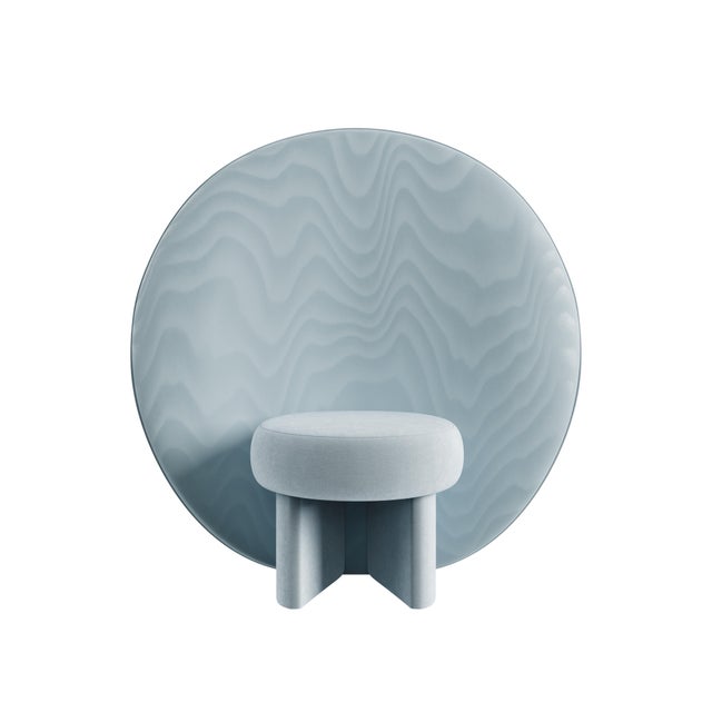 Olive Solène Lounge Chair in Velvet from Ottiu For Sale - Image 8 of 18