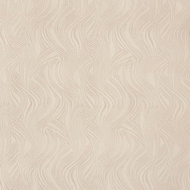 Sample - Schumacher Quilted Waves Wallcovering Wallcovering In Dune For Sale In New York - Image 6 of 6