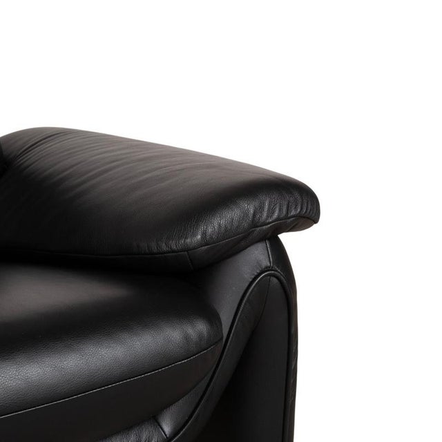 Animal Skin Atlanta 2-Seater Sofa in Black Leather For Sale - Image 7 of 18