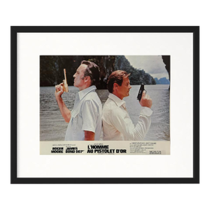'Man With the Golden Gun' 1974 Original Vintage Lobby Card Framed in Black