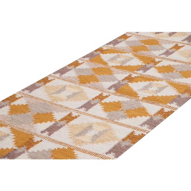 21st Century Modern Swedish-Style Wool Runner Rug For Sale - Image 10 of 12
