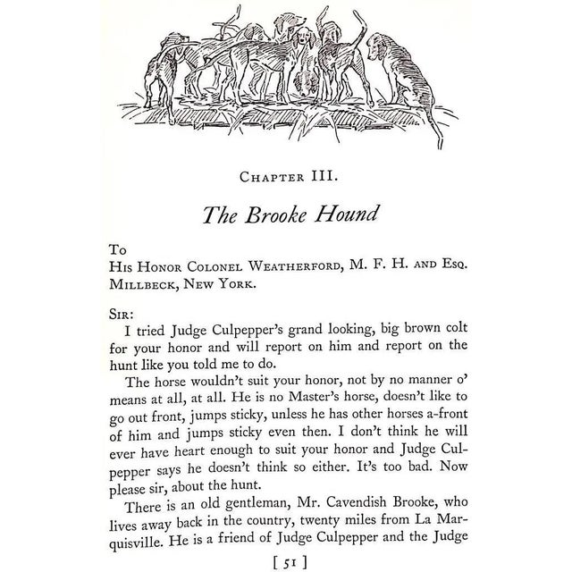 "The Southborough Fox: And Other Colonel Weatherford Stories" 1939 Grand, Gordon (Signed) For Sale - Image 12 of 13