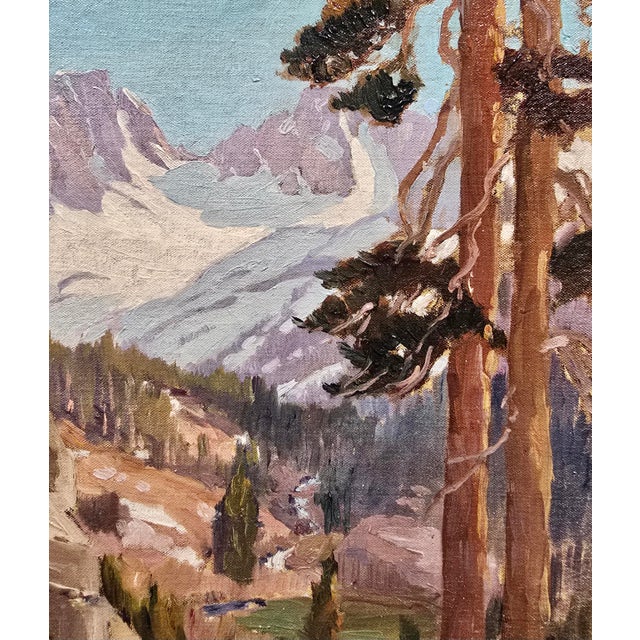 1930s Orrin White - High Sierra Lake Landscape- C. 1930s California Impressionist -Oil Painting For Sale - Image 5 of 11