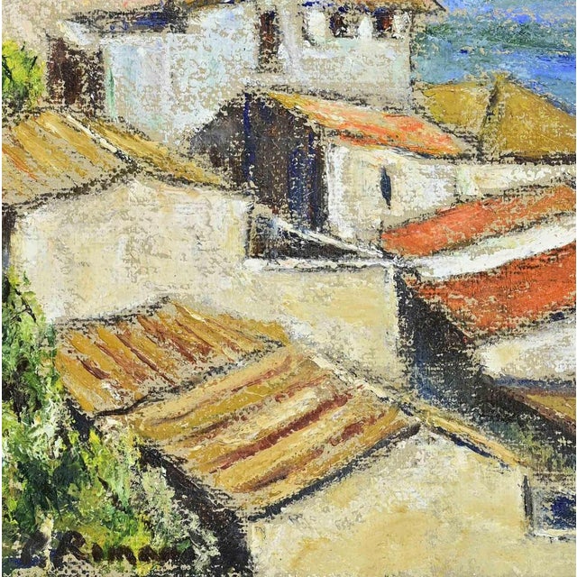 Oil on canvas realized by Pino Romanò (1934) in 1990s. Hand signed. Titled on rear. Very good condition. This piece is...