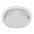 White Hathaway 22.5 in. W Oval Upholstered and Wood Traditional Vanity Seat, Cottage White For Sale - Image 8 of 9