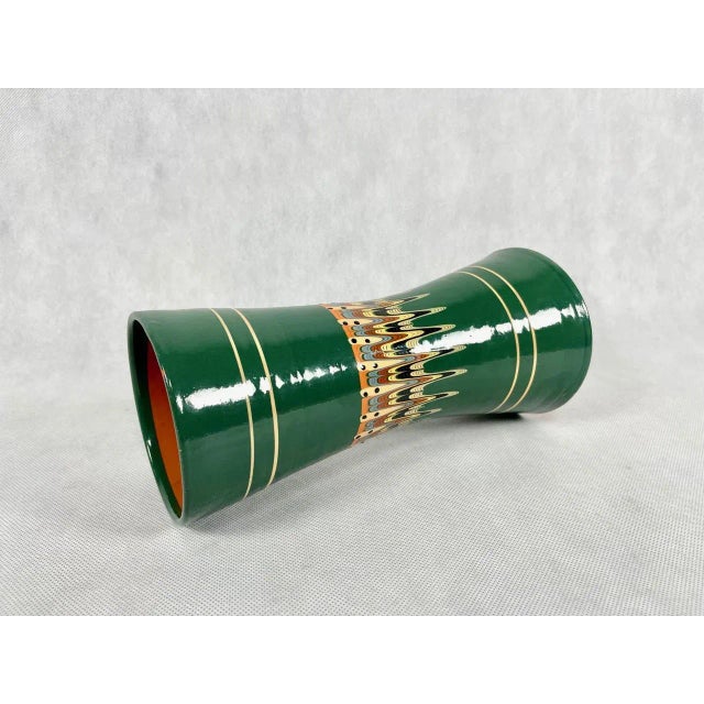 Mid-Century Modern Bulgarian Ceramic Vase, 1970s For Sale - Image 3 of 9
