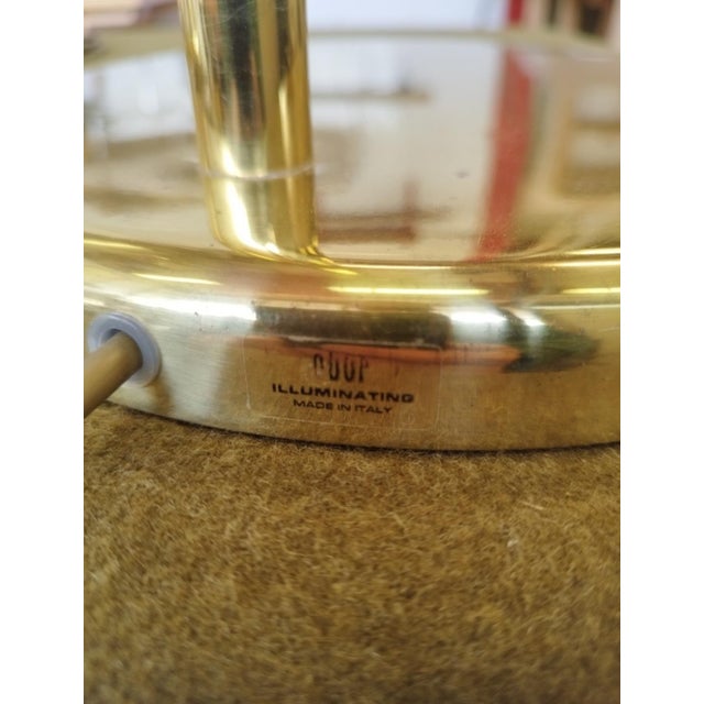 Vintage Brass Floor Lamps by Obor Illuminazione, 1970s, Set of 2 For Sale - Image 4 of 14