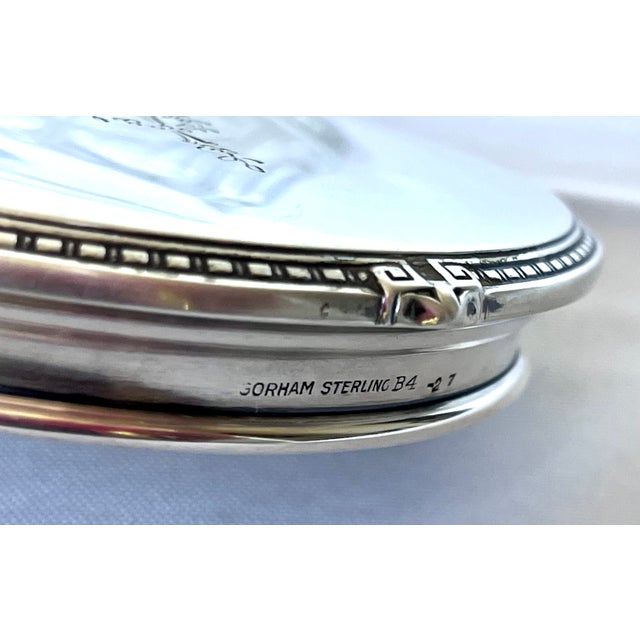 Antique Gorham Sterling Silver & Cut Glass Dresser Jar, Circa 1910 For Sale - Image 9 of 15