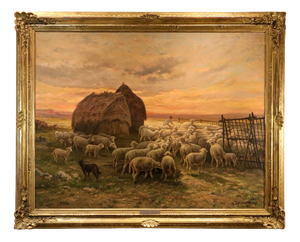 Charles Ferdinand Ceramano, Landscape, 1897, Oil on Canvas