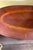 English Vintage Mahogany Inlaid Oval Console Table With Claw Feet For Sale - Image 3 of 9