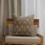 Art Deco Fabdivine Artisan Block Print Throw Pillow Cover 24x24 Inch Pure Linen-Vishal Pushp For Sale - Image 3 of 3