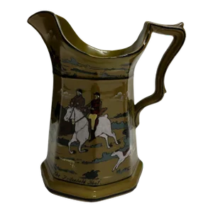 1909 Deldare Buffalo Pottery the Hunt Pitcher