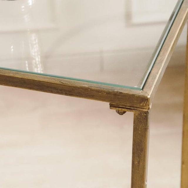 Console Table with Swiveling Round Mirror For Sale - Image 3 of 9