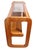 Wood Mid 20th Century Mod Lou Hodges Oak and Glass Console Table For Sale - Image 7 of 18