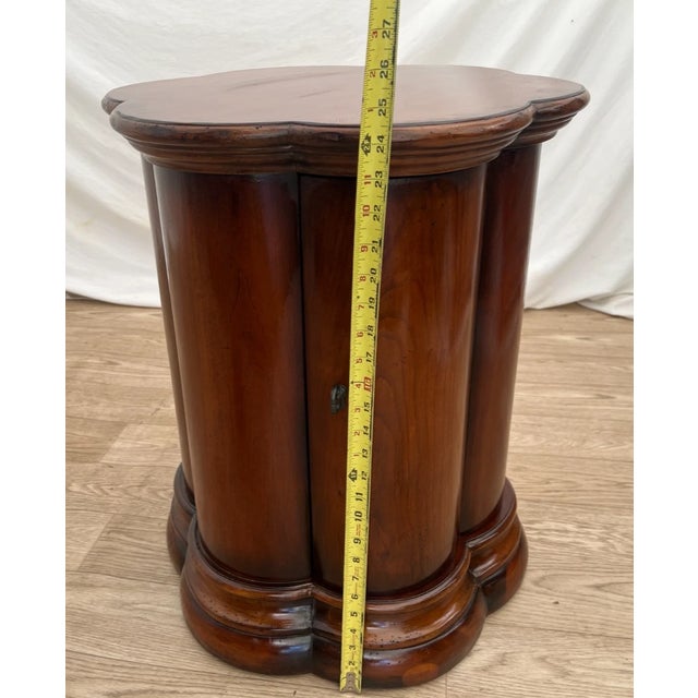 1990s Art Deco Style Table Nightstand Cabinet and Shelf Seven Seas by Hooker Furniture For Sale - Image 10 of 13