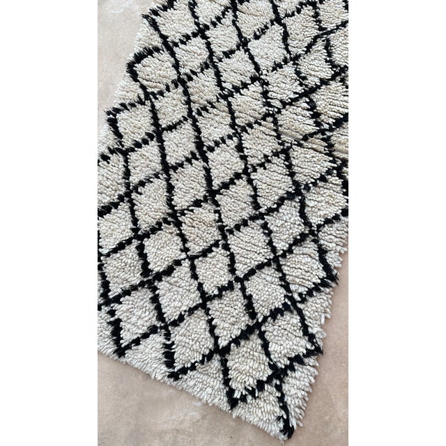 Textile Beni Ourain Vintage Runner Rug - 2'9" X 8'7" Ft For Sale - Image 7 of 10