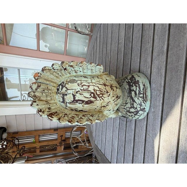 Folk Art 1940s Hand Carved Folk Art Wooden Rooster For Sale - Image 3 of 8