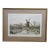Antique 1886 Fred Slocombe Surrey England Windmill Landscape Etching 37" For Sale