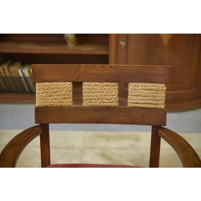 1950s Brutalist Armchairs attributed to Audoux Minet, 1950s, Set of 2 For Sale - Image 5 of 14