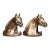 Bronze Plated Horse Head Bookends by Gladys Brown for Dodge Inc.1946 For Sale