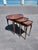 Queen Anne Vintage Burlwood Walnut Bevan Funnell Reprodux Nesting Tables Set of 3 For Sale - Image 3 of 5