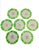 Vintage Portuguese Majolica Geranium Palm Beach Style Dinner Plates Green Leaf & Pink Floral Cabbage Ware Set- 10 For Sale - Image 14 of 16