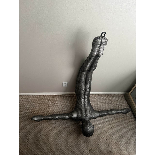 Diving Wall Sculpture by Timbul Raharjo, Aluminum, Large For Sale In San Antonio - Image 6 of 6