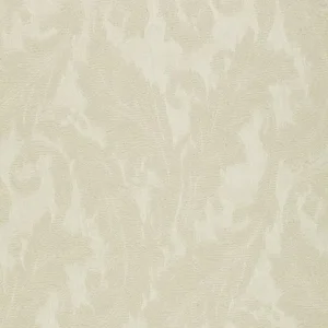Schumacher Madras Arabesque Fabric in Ecru