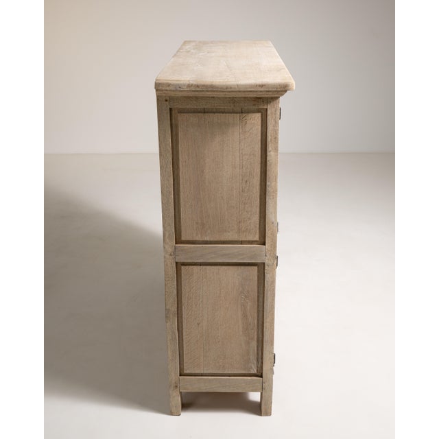 Wood 1970s Brutalist Oak Buffet For Sale - Image 7 of 15