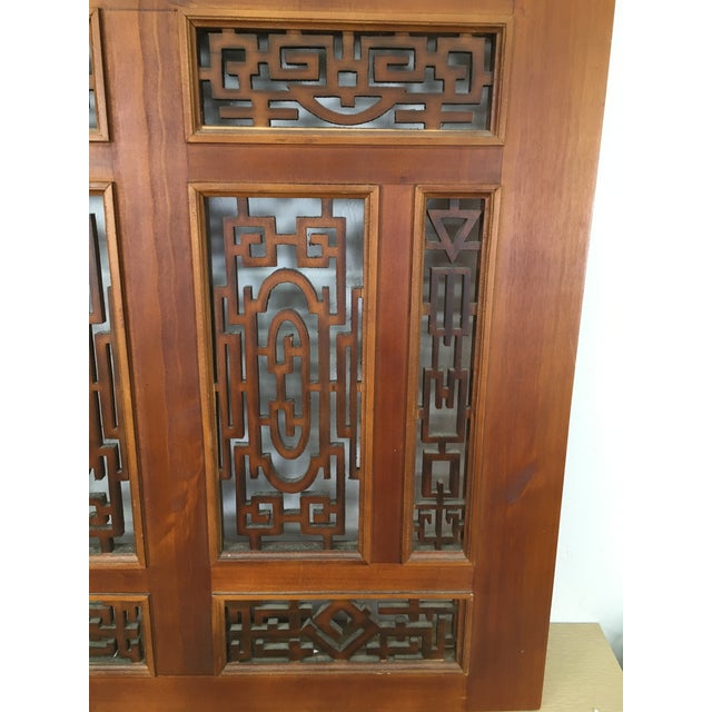 Mid 20th Century 20th Century Chinese Fretwork Screen Wall Hanging Shutter Divider For Sale - Image 5 of 11