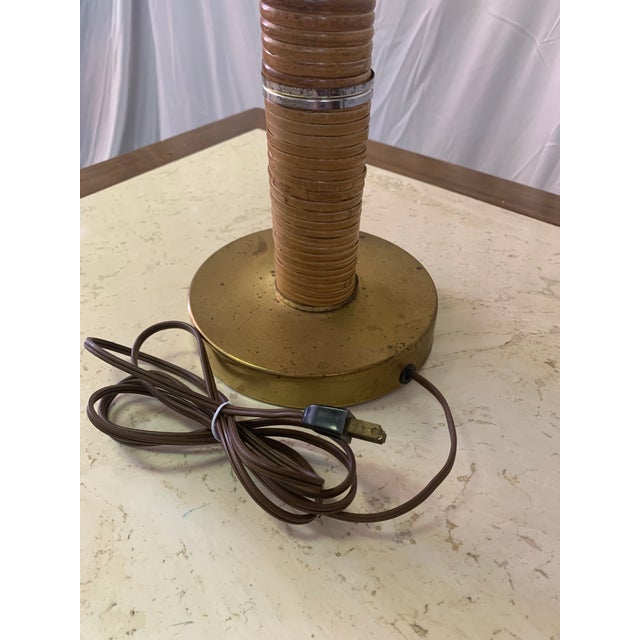 Gabriella Crespi Vintage Gabriella Crespi Style Pencil Reed Lamp For Sale - Image 4 of 10
