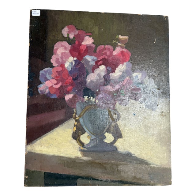 Garden Scene, 1920s-1940s, Oil Painting For Sale