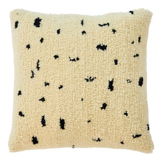 Dotted Ivory Wool Cushion by Tiktik, 2010s For Sale