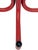 Memphis Group Vintage Memphis Style Red Metal Coat Rack | Postmodern Freestanding Hall Tree For Sale - Image 4 of 16