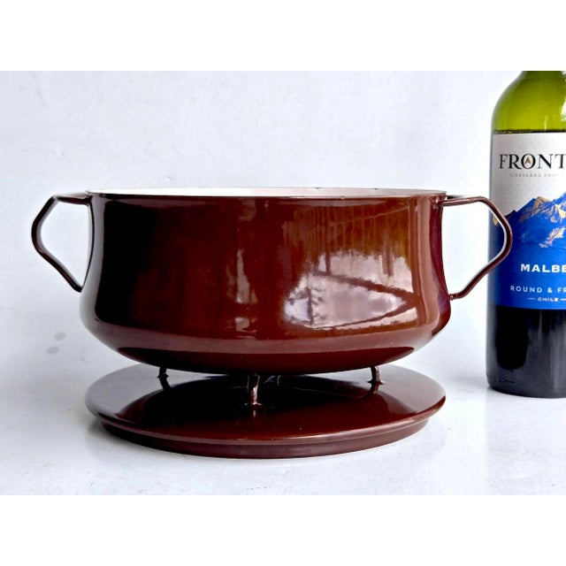 1970s Dansk Kobenstyle 4 Quart Casserole Pot With Trivet Lid, Designed by Jens H. Quistgaard For Sale - Image 12 of 15