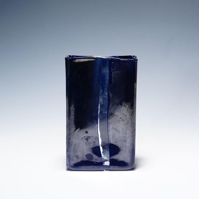 Mid-Century Modern Murano Art Glass Vase Scolpiti by Toni Zuccheri for Venini 1967 For Sale - Image 3 of 8