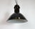 Industrial Black Enamel Pendant Lamp from Aeg, 1930s For Sale - Image 6 of 16