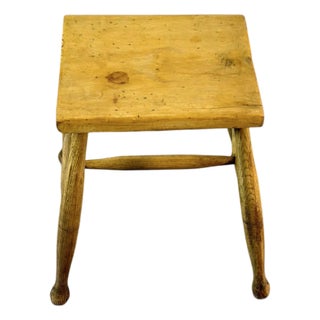 19th Century English Sycamore Dairy Stool, Circa 1860 For Sale