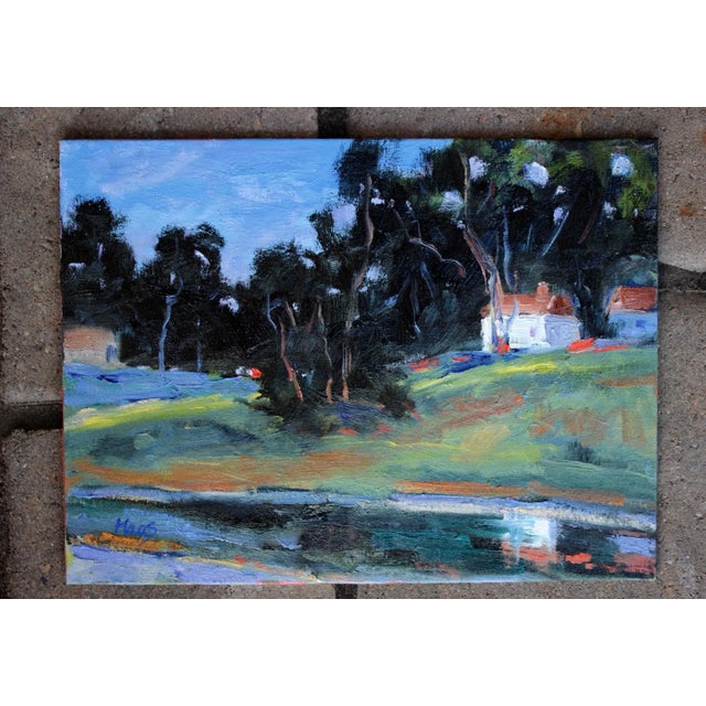 Contemporary Coastal Cambria, Original Oil Painting, Landscape Plein Air For Sale - Image 3 of 7