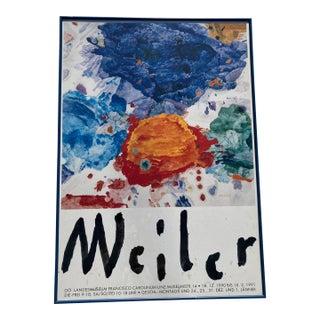 Max Weiler Poster Dated 1991 For Sale