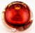 Fusion Z Chip Scarborough Ruby Shoal Art Glass Perfume Bottle Czech Flame Stopper Signed For Sale - Image 4 of 5